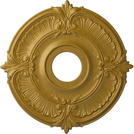 Attica Ceiling Medallion (Fits Canopies up to 5"), Hand-Painted Pharaohs Gold, 18"OD x 4"ID x 5/8"P